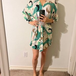 95% Silk Wrap Dress